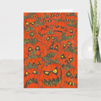Crazed Pumpkin "ROUGH PATCH" Halloween Card