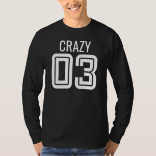 Crazy 3 Three Group Matching Bff - Image On Back O T-Shirt