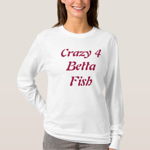 'Crazy 4 Betta Fish' Women's Hoodie-Adult Small T-Shirt