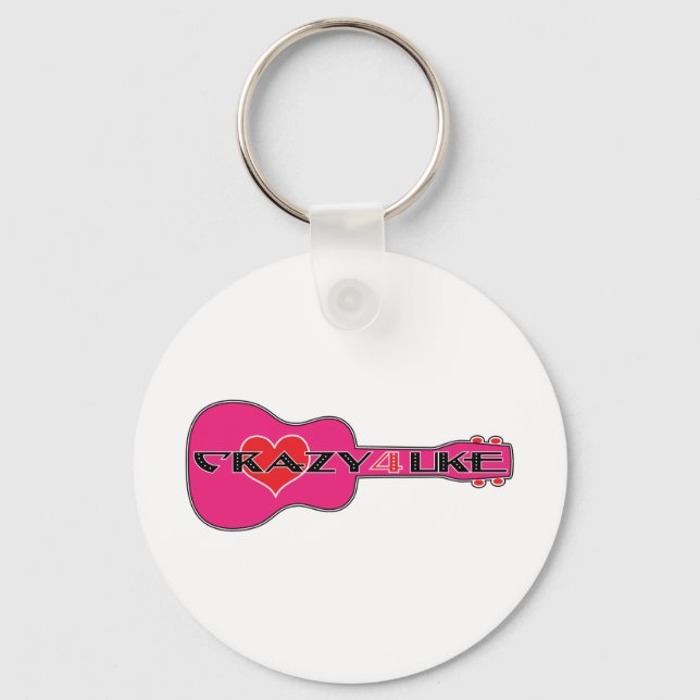 Crazy 4 Uke Key Ring (Front)