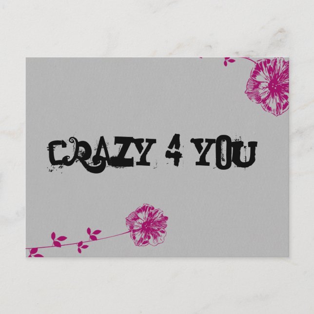 Crazy 4 You! Postcard (Front)