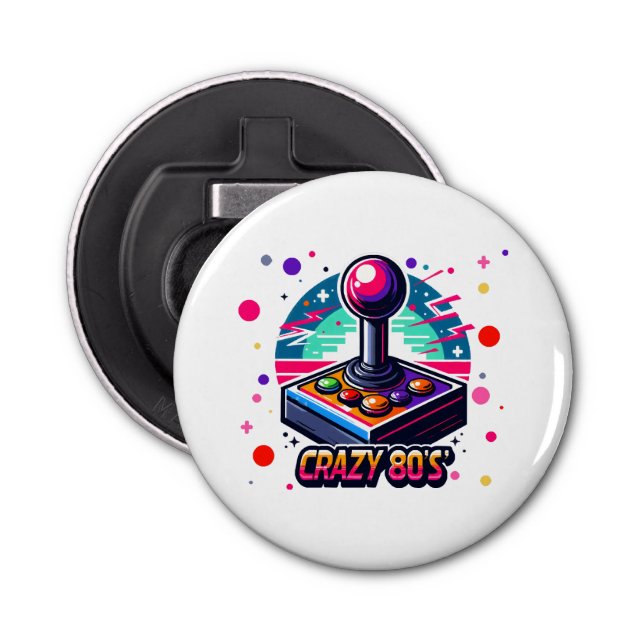 crazy 80s old School Style Bottle Opener (Front)