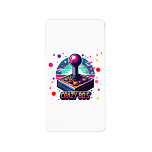 crazy 80s old School Style Label