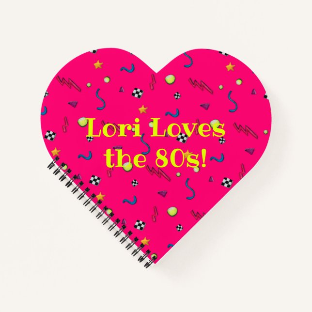 Crazy 80s - Pattern Notebook (Front)