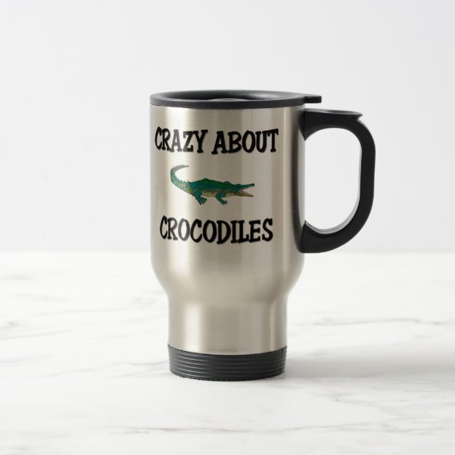 Crazy About Crocodiles Travel Mug (Right)