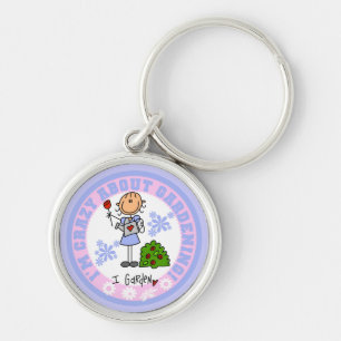 Crazy About Gardening T-shirts and Gifts Key Ring