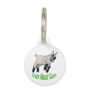 Crazy About Goats Pet Tag