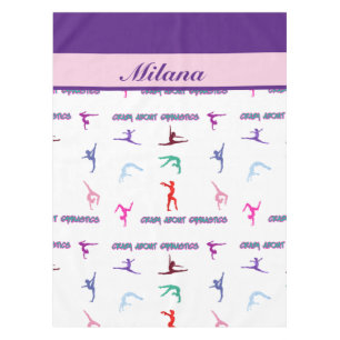 Crazy About Gymnastics Tablecloth