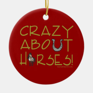 Crazy About Horses Ceramic Tree Decoration