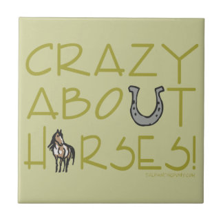 Crazy About Horses Tile