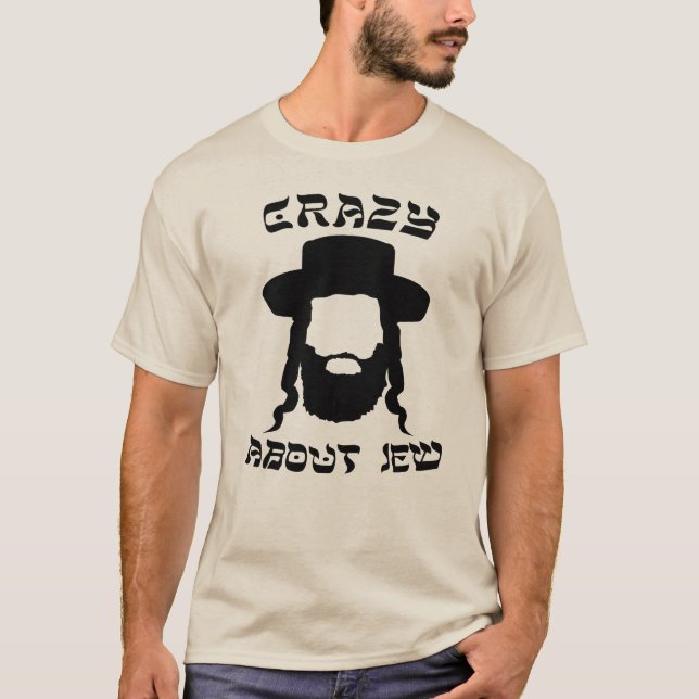 Crazy About Jew, Jewish Pun T-Shirt (Front)