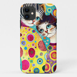 Crazy Abstract Cool Cats Case-Mate iPhone Case