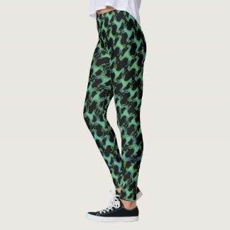 Crazy Abstract Great Dane Pattern Leggings