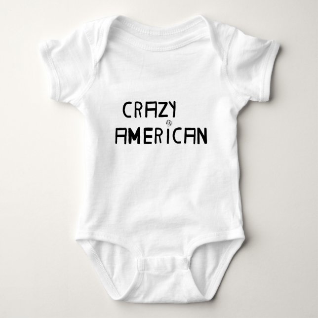 CRAZY AMERICAN BABIES BABY BODYSUIT (Front)