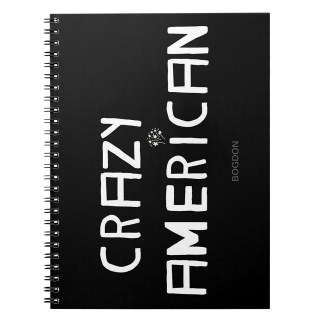 Crazy American School Notebook (Front)