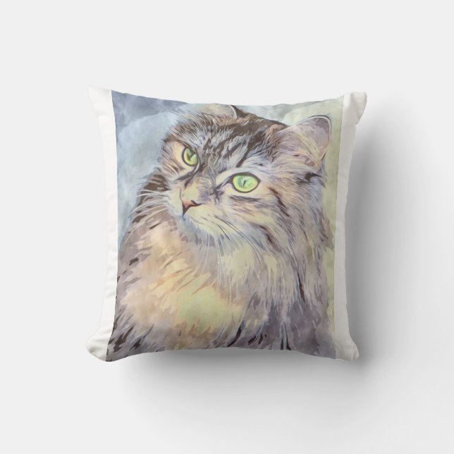 Crazy And Adorable Kitty Cushion (Front)