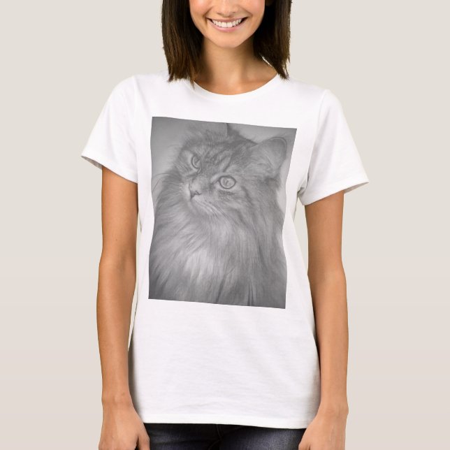 Crazy And Cute Kitty T-Shirt (Front)