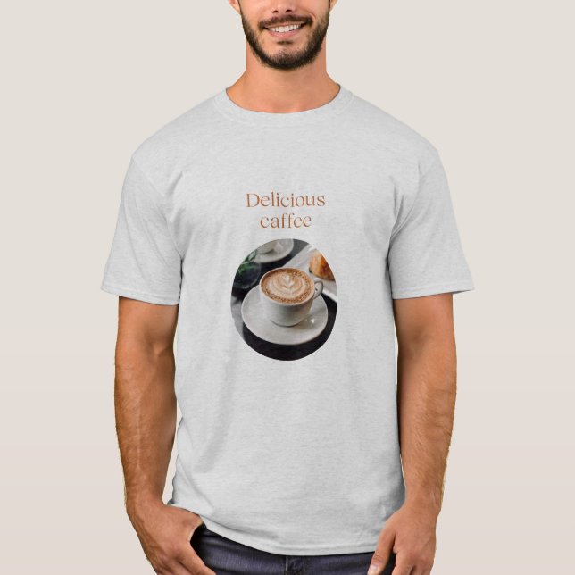 Crazy and Delicious Coffee lady  T-Shirt (Front)