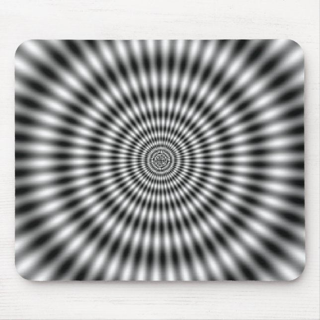 Crazy Artistic Optical Illusion Mouse Pad (Front)