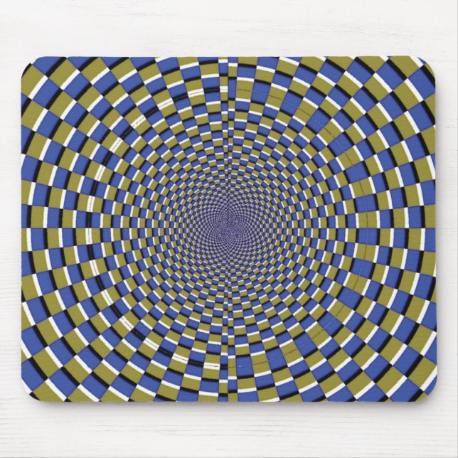 Crazy Artistic Optical Illusion Mouse Pad (Front)