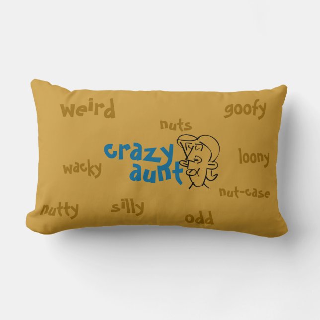 Crazy Aunt Lumbar Cushion (Front)