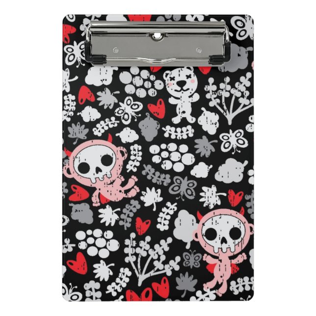 Crazy babies pattern mini clipboard (Front)