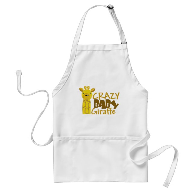 crazy baby giraffe standard apron (Front)