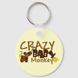Crazy Baby Monkey Key Ring