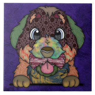  Crazy Bernese Mountain Dog ugly face   Tile