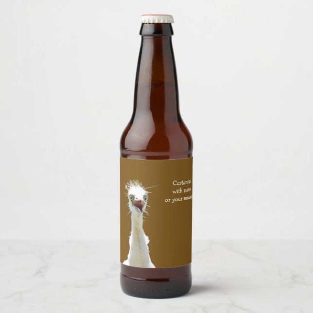 Crazy Bird Beer Label (Front)