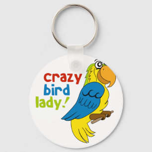 Crazy Bird Lady! Key Ring