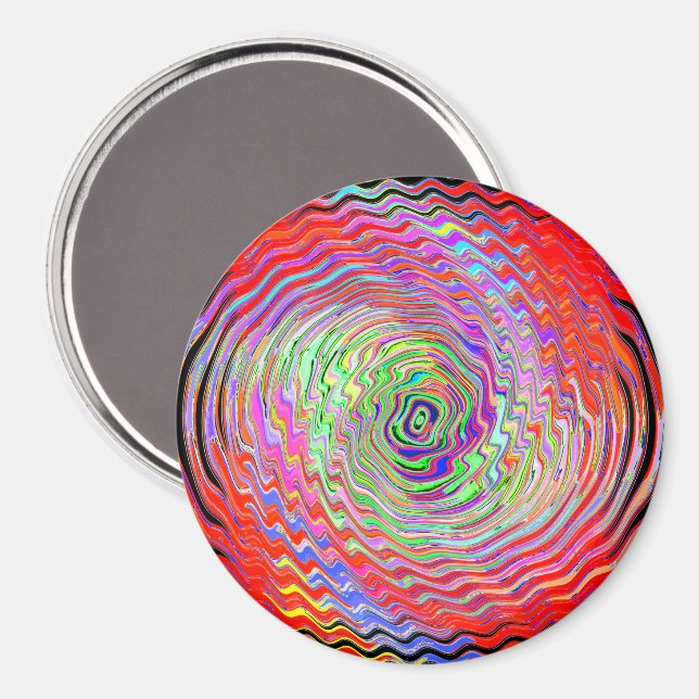 Crazy black light night.... magnet (Front/Back)