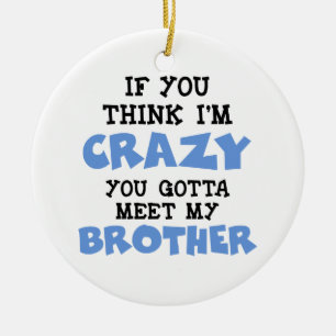 Crazy Brother Ceramic Tree Decoration