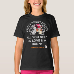 Crazy Bunny Person  T-Shirt
