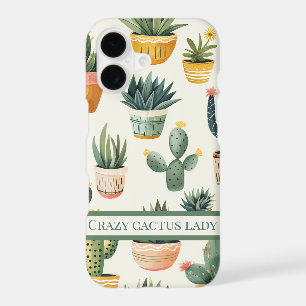 "Crazy cactus lady! text on a cactus design