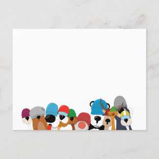 Crazy cap animals skateboard kaffeetasse postcard