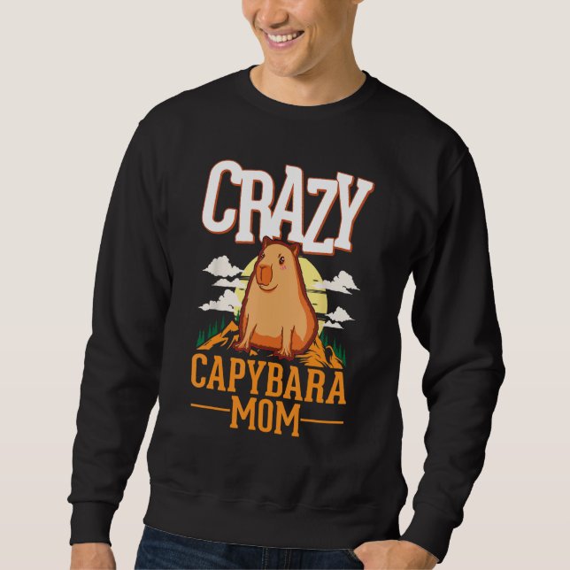 Crazy Capybara mom Capybara Girl Sweatshirt (Front)