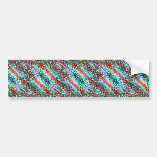 Crazy  Carnival Coloured Bumper Sticker