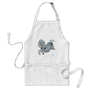 Crazy Cartoon Horse Apron
