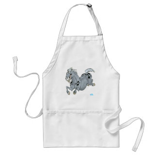 Crazy Cartoon Horse Apron