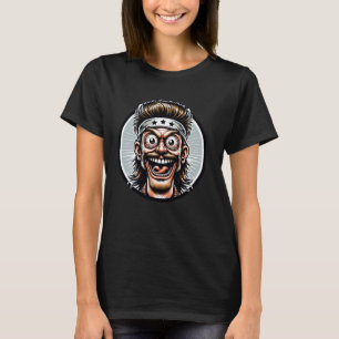Crazy Cartoonish Person With Headband Nsfw Humour  T-Shirt