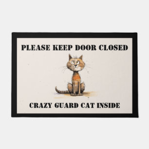 Crazy Cat Door Mat