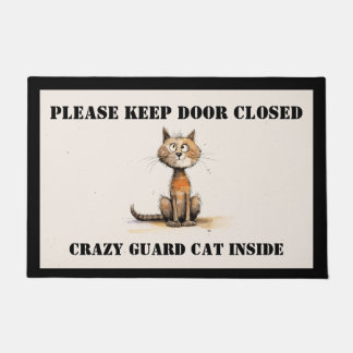Crazy Cat Door Mat