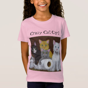Crazy Cat Girl T-Shirt