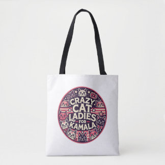 Crazy cat ladies for Kamala! Tote Bag