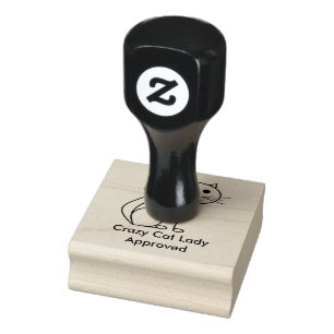 Crazy Cat Lady Approved Stamp - editable