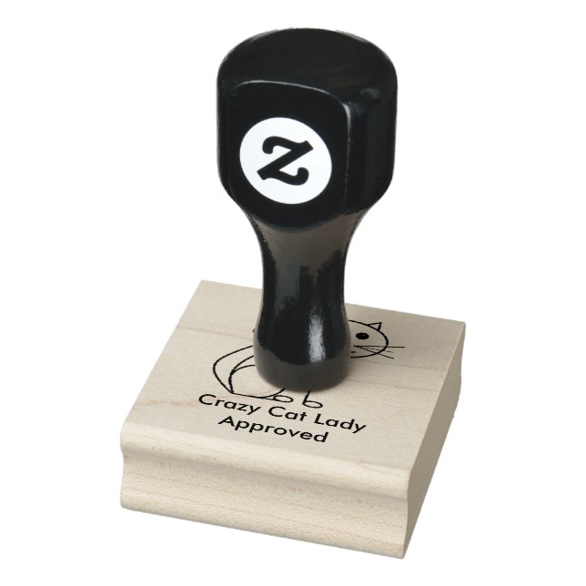 Crazy Cat Lady Approved Stamp - editable (Stamp)