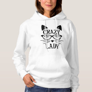 Crazy Cat Lady Black Cats Hoodie