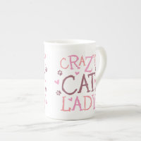Crazy Cat Lady Bone China Mug
