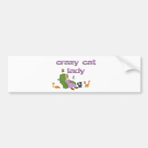 Crazy Cat Lady Bumper Sticker